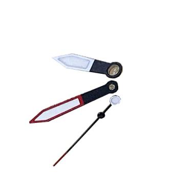 Imagem de TECKEEN 1 * ponteiros do relógio com três ponteiros verdes e agulhas luminosas para movimento do relógio NH35 NH36, Red