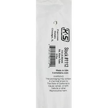 Imagem de K & S PRECISION METALS Tubo de alumínio redondo 112 7/32 x 36