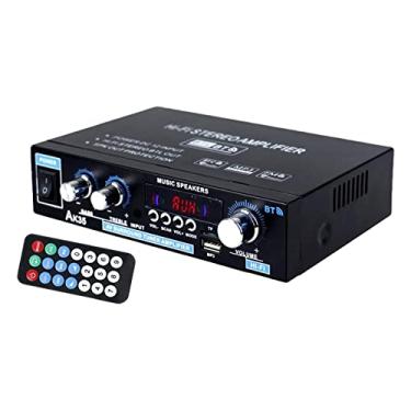 Imagem de predolo Mini Amplificador de Potência de áudio Profissional 400 W + 400 W para Carro CD DVD, Plugue AK35