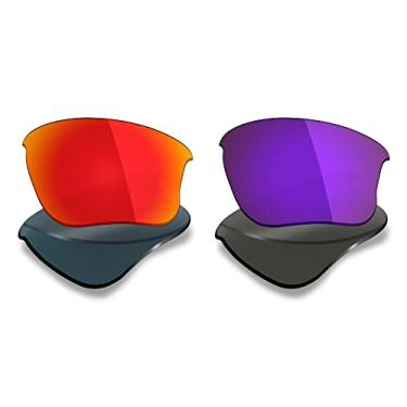 Imagem de 2 pares de lentes polarizadas de substituição da Mryok para óculos de sol Oakley Flak Jacket XLJ – Opções