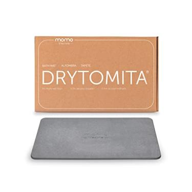 Imagem de Drytomita: Tapete para Banheiro de Terra Diatomácea, Momo Lifestyle, Seca Rápido para Saída de Box, Antiderrapante (60 x 39 cm, Cinza Grafite)