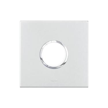 Imagem de Placa 2 Postos 4x4 Redondo White Arteor Cod.575640B - Pial