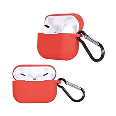 Imagem de Capa Case Protetora Silicone Flexível AirPods Pro - Vermelho Red