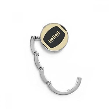 Imagem de Gancho de mesa com padrão geométrico simples esportivo de futebol americano, extensão dobrável