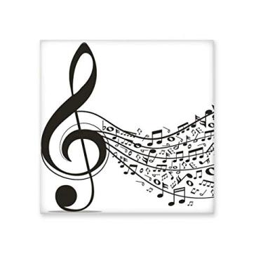 Imagem de Flappg Notas musicais, azulejo de cerâmica brilhante para banheiro, cozinha, parede