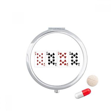 Imagem de Caixa de armazenamento de remédios Heart Spade Diamond Club com 10 padrões