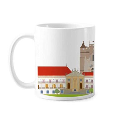 Imagem de Caneca de cerâmica de construção de marco nacional de Coimbra de Portugal