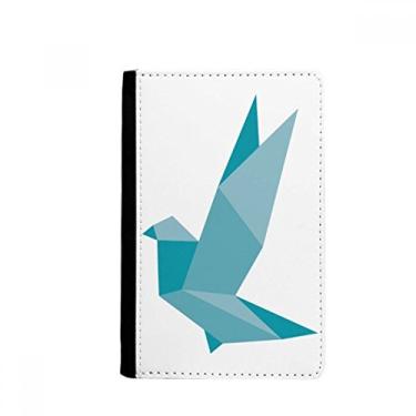 Imagem de Origami Capa carteira porta-cartões com estampa de pombo abstrata para passaporte Notecase Burse