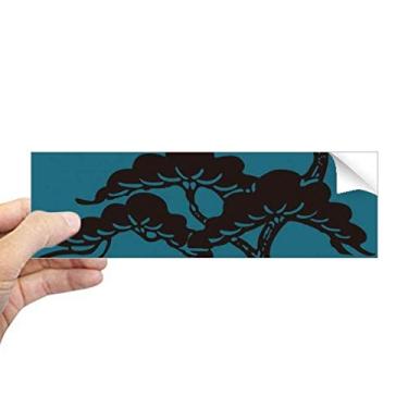 Imagem de DIYthinker Pintura de cultura japonesa azul retangular para-choque adesivo notebook janela decalque