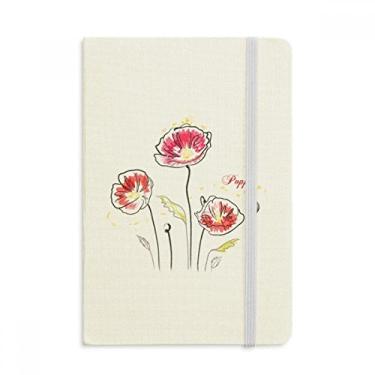 Imagem de Caderno de pintura para decoração de plantas de flores, capa dura oficial, diário clássico