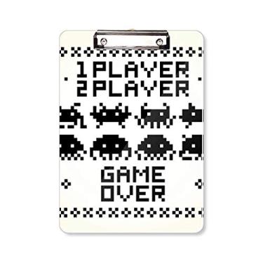 Imagem de Players Game Over Little Monster Pixel prancheta pasta, bloco de notas A4