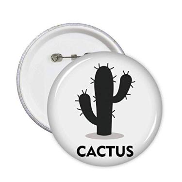 Imagem de Emblema de planta de cacto verde, suculentas, broches, emblema, acessórios, decoração, 5 peças