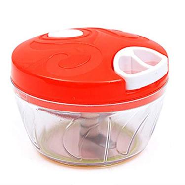 Imagem de Mini Processador Manual Cortador de Legumes a Corda com Três Laminas