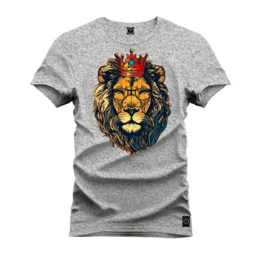 Imagem de Camisa Camiseta Premium  Leve Estampada Em Hd Leon Of King-Unissex