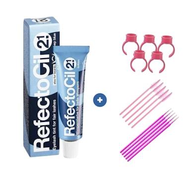 Imagem de Tinta Para Sobrancelhas Refectocil Azul Profundo N° 2.1 15ml + Acessórios