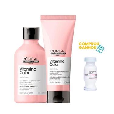 Imagem de Kit Vitamino Color Shampoo 300ml E Condicionador 200ml - L'oréal Profe