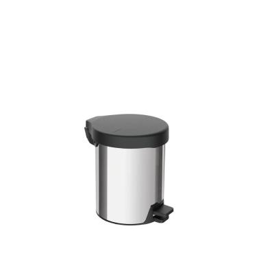 Imagem de Lixeira com Pedal New Tramontina em aço inox polido 5 L