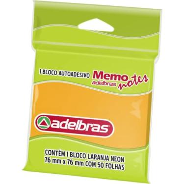 Imagem de Bloco De Recado Autoadesivo Memonote Lj Neon 76X76 50Fls - 105784