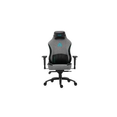 Imagem de Cadeira Gamer Alpha Gamer Nebula Fabric,  Até 150 kg, Apoio de Braço 4D, Reclinável, Cinza e Azul - AGNEBULA-GRY-BL