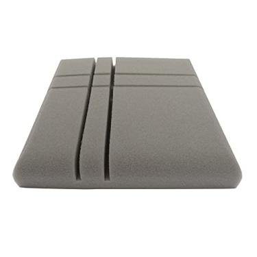 Imagem de SIMBAE Painéis acústicos de fibra 12 pçs painéis de espuma de alta densidade placa de absorção de som de linha cruzada placa de isolamento de som de espuma à prova de som para decoração de parede 30 * 30 * 5 cm cinza