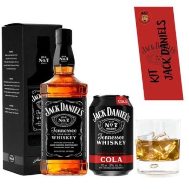 Imagem de Whisky Jack Daniel's Original 1000 Ml + Kit Copo E Jack Cola 350 Ml