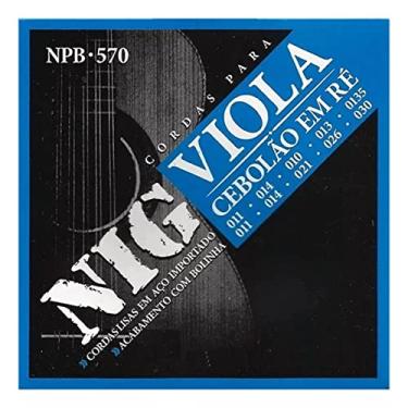 Imagem de Encordoamento Nig Cebolão Em Ré Viola Caipira Tensão Média