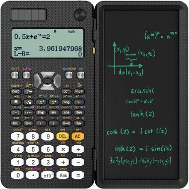 Imagem de Calculadora científica com LCD Notepad  417 funções  portátil profissional  calculadora dobrável