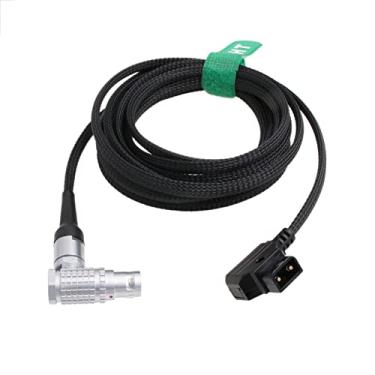 Imagem de HangTon Cabo de alimentação trançado D-tap de ângulo reto de 8 pinos para câmera ARRI Alexa 35 Mini LF Amira 3m