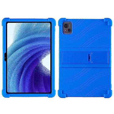 Imagem de QYiiD Capa para tablet Oscal Pad 13 de 10,1 polegadas, capa protetora de silicone leve para crianças para Oscal Pad 13, azul