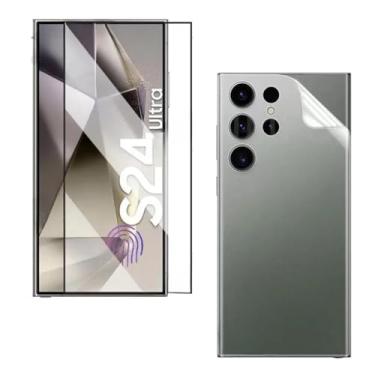 Imagem de Kit Película Frontal 9D Cerâmica Premium + Película Traseira 9D Compatível Com Samsung Galaxy S24, S24 Plus e S24 Ultra - (Hard Glass Store) (Samsung Galaxy S24 Ultra)
