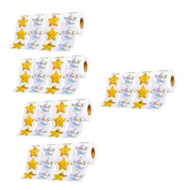 Imagem de Vaguelly 20 Rolos Pentagrama Adesivo Marcação Adesivo De Adesivos Para Crianças Adesivos Infantis Pentagrama Imprime Adesivos Encorajar Adesivos Aluna À Prova D'água Pvc