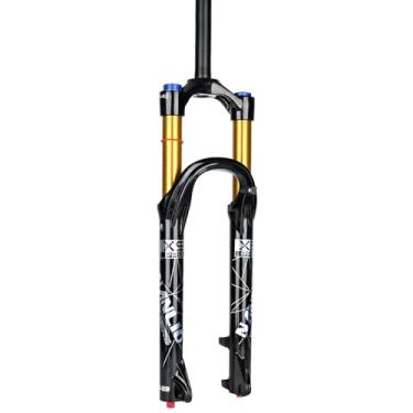 Imagem de Nanlio Garfos dianteiros de bicicleta X9 Pro Mountain Bike Garfo dianteiro de suspensão 66 27,5 29 polegadas 34 mm 140/160 mm ajustadores de rebote de amortecimento (26 manuais 140 mm)
