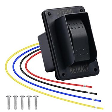 Imagem de Interruptor estabilizador de energia, interruptor de tomada briidea RV, interruptor elétrico com chicote de extensão de 12 V retração para conectores estabilizadores, preto