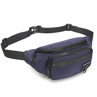 Imagem de willikiva Bolsa de cintura para mulheres, pochete moderna para homens, treino, cinto de dinheiro, ciclismo, ciclismo, Azul, One Size