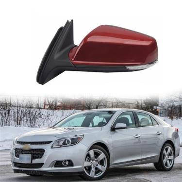 Imagem de Substituição do espelho lateral do motorista apto para Chevrolet Malibu 2010-2018 espelhos de porta lateral conjunto de espelho retrovisor retrovisor, sinal de seta, aquecimento, ajuste elétrico,