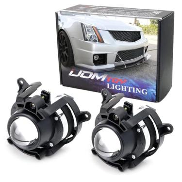 Imagem de iJDMTOY Kit de montagem de luz de neblina de lente de projetor de especificação OEM com lâmpadas de halogênio H11, compatível com Cadillac CTS 2008-2015, Chevrolet Malibu 2008-2012, etc