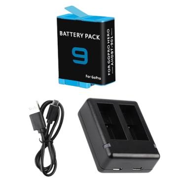Imagem de Kit com 1 Bateria e Carregador Duplo para GoPro HERO9 HERO10 HERO11 e HERO12 Black