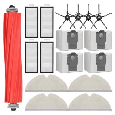 Imagem de Peças de reposição para Roborock Q7 Q7+ Q7 Max Q7 Max+ Plus Kits de acessórios para aspirador de pó robô. Escova de rolo principal de borracha, filtro lavável HEPA, saco de pó, pano de esfregão,
