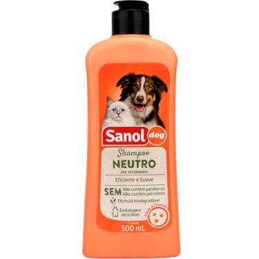 Imagem de Sanol Dog Shampoo De Pêlos Para Cães E Gatos Neutro 500 Ml Laranja
