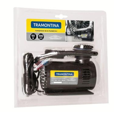 Imagem de Compressor De Ar Portatil Tramontina Para Carros 300 Psi 50 W 12 V