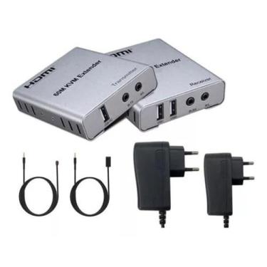 Imagem de Extensor Kvm Hdmi Full Hd Por Rede Ip 60 Metros 1080P 4K 2K - FL