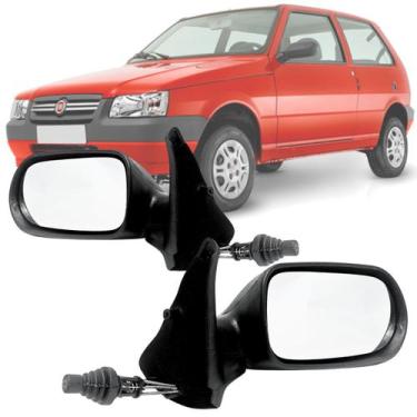 Imagem de Par Retrovisor Fiat Uno Fire Mille Way 2001 2002 2003 2004 2005 2006 2