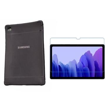 Imagem de Capa Preta Anti Shock + Película Vidro para Tablet A7 T500 T505 10.4 P
