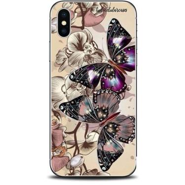 Imagem de Capa Case Capinha Personalizada Motorola Moto Edge 20 Pro Borboletas -