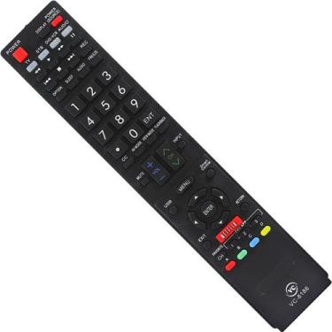 Imagem de Controle Tv Led Sharp Aquos  Todas Sharp Lcd Led Vc-8186 - Mbtech