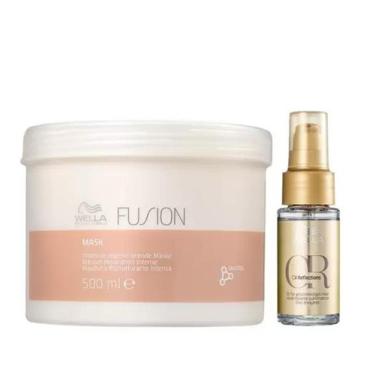 Imagem de Máscara Fusion 500ml + Oil Reflections 30ml - WELLA - Alfaparf