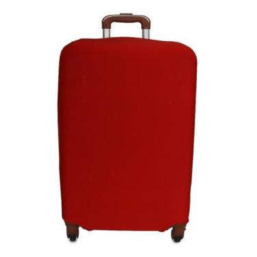 Imagem de Capa Protetora Para Malas De Bordo Viagem Média Bagagens, Vermelho