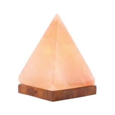 Imagem de Abajur Terapêutica Sal Rosa Himalaia Pirâmide Média 16cm - Equilibrium