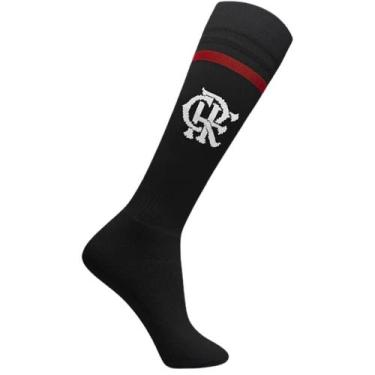 Imagem de Meião Futebol Infantil Juvenil Flamengo Cano Longo Poliamida 84200 - R