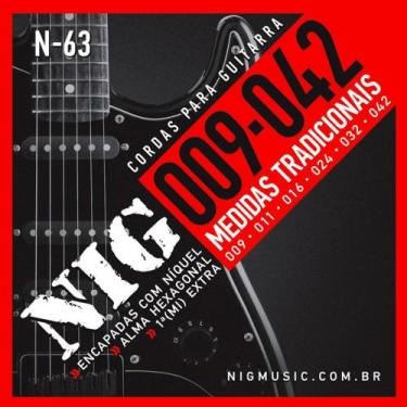 Imagem de Encordoamento para Guitarra .009/.042 Tradicional N63 - NIG - NIG